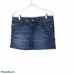 American Eagle Distressed Denim Mini Skirt